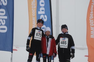 Arnt, Aase og Sander under Oslo skifestival