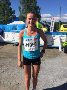 Tina Knutsmoen vant kvinneklassen i Halvbirken.