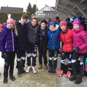 Victoria, Sondre, Gaute, Mads, Eirik, Daniel og Maja - Drøbaksrennet